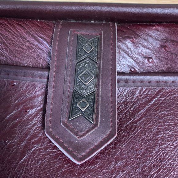 Vintage Espresso Leather Express Shoulder Bag Purse - Picture 2 of 5